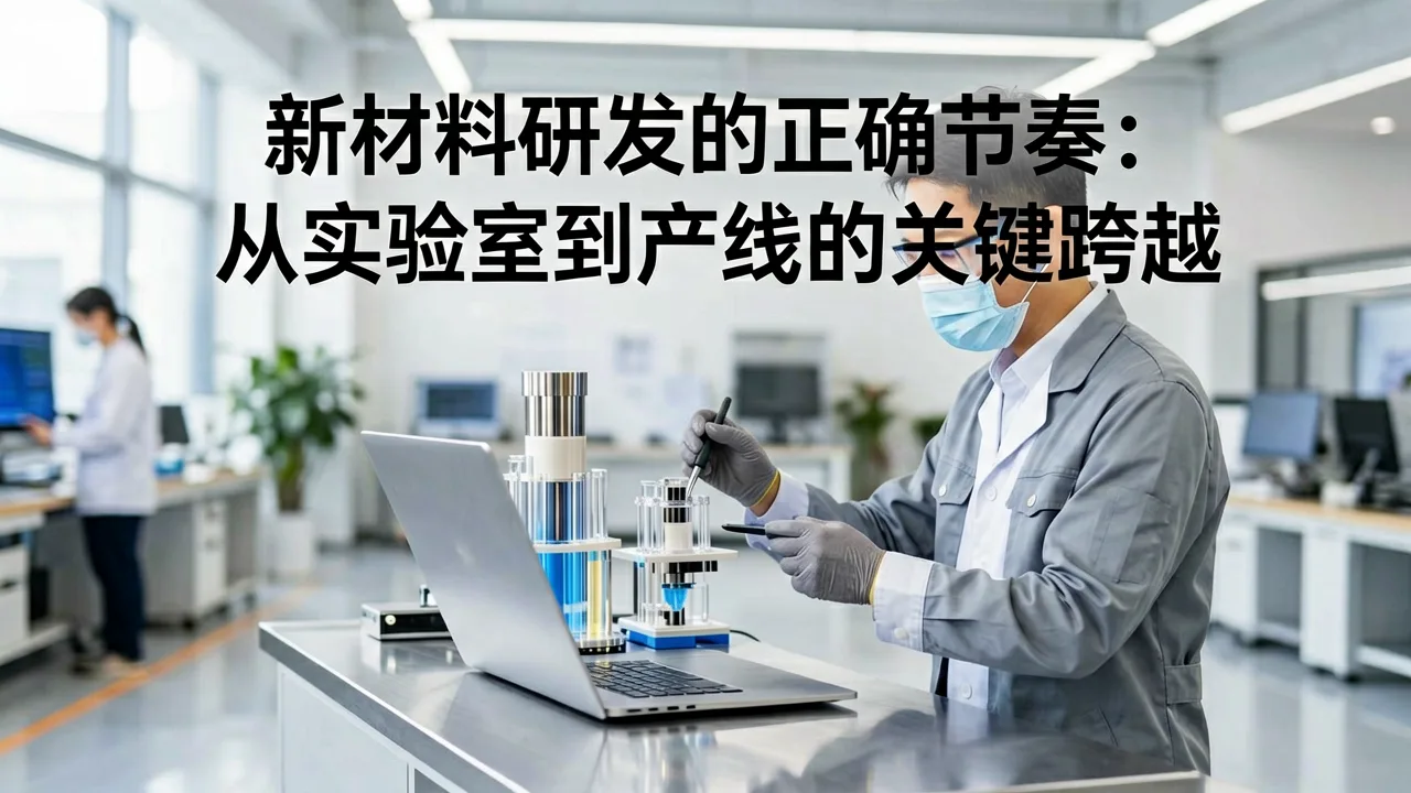 新材料研发的正确节奏:从实验室到产线的关键跨越